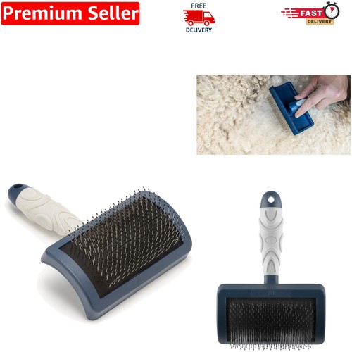 Curved head slicker brush - curved,